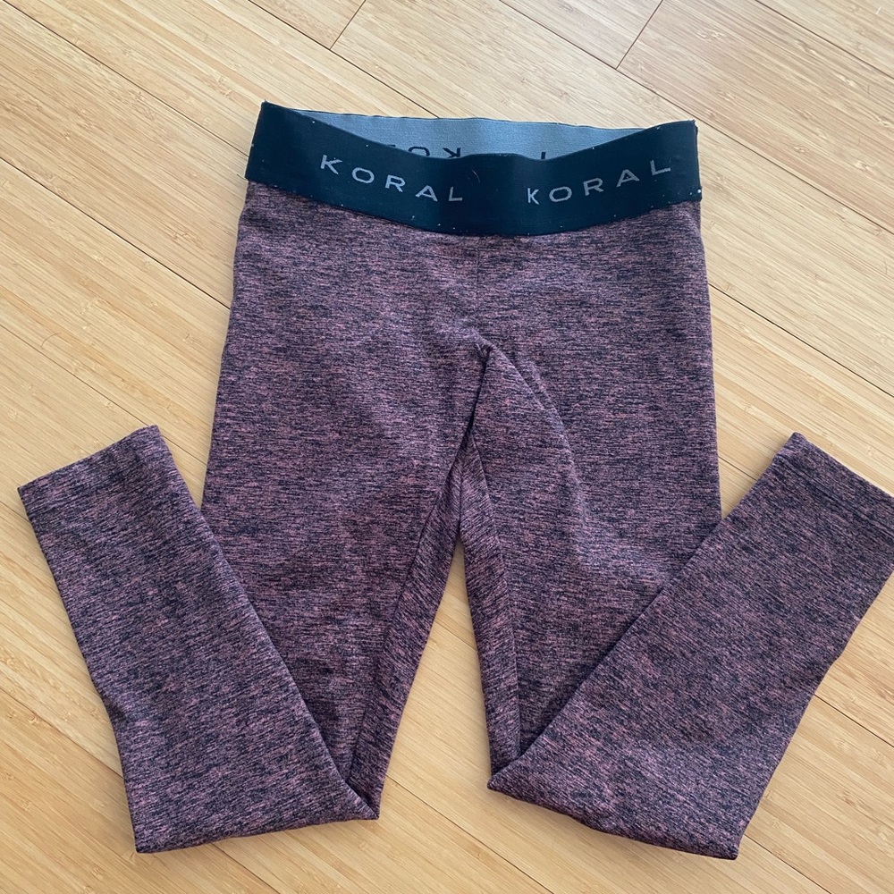 Koral legging in a spacedye material